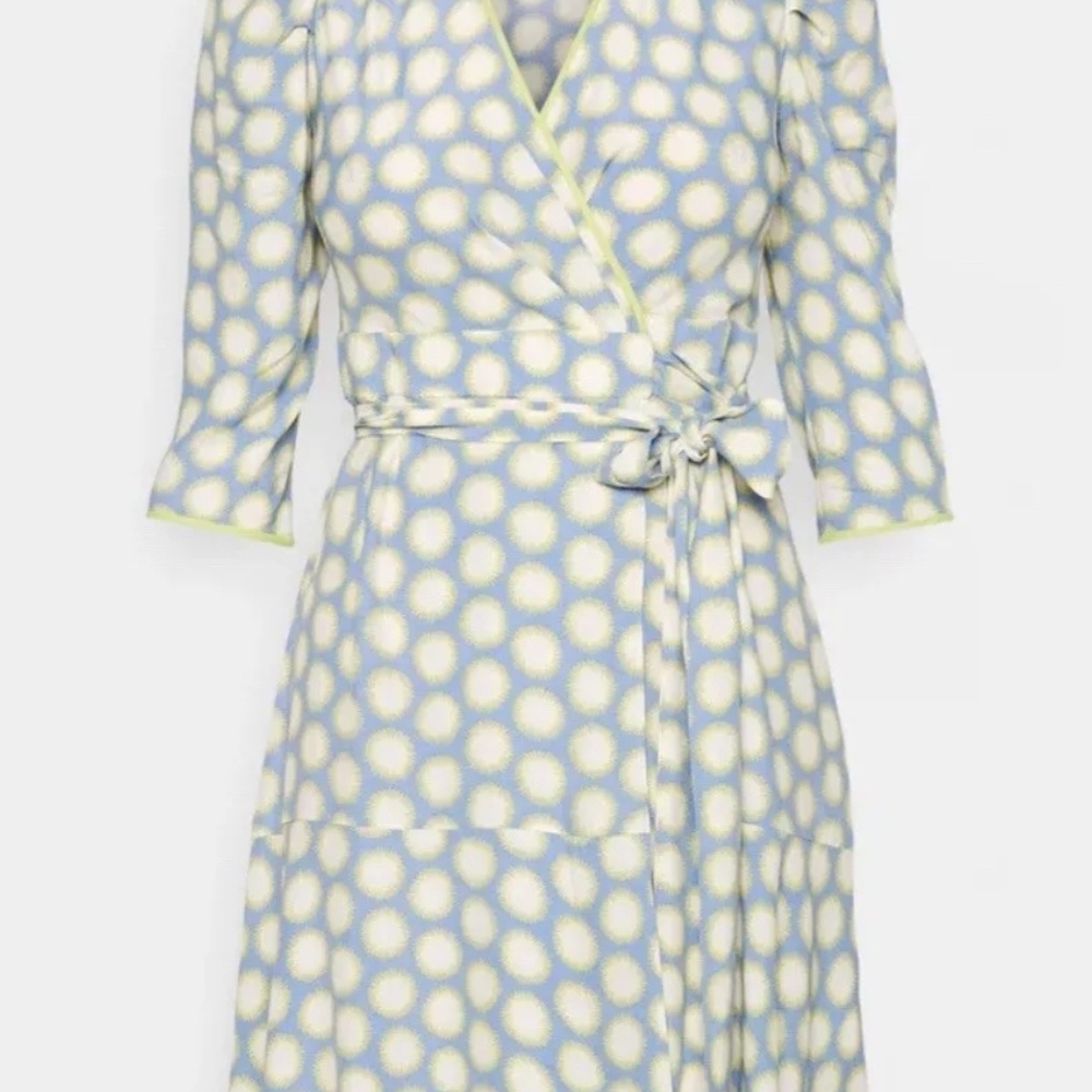 Diane Von Furstenberg Polka Dot Wrap Dress